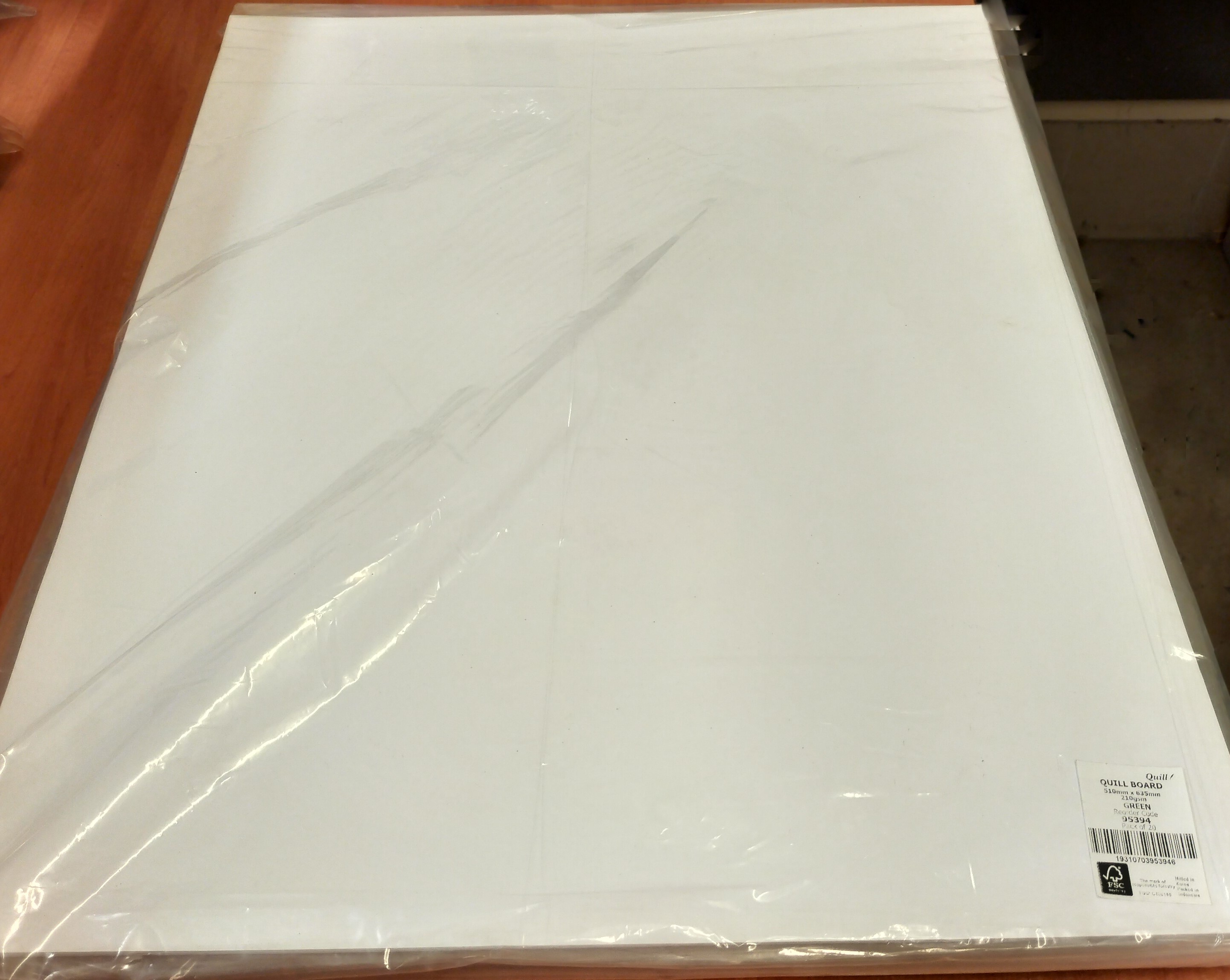 Whhite Pasteboard 200gsm 510x635mm Pk20